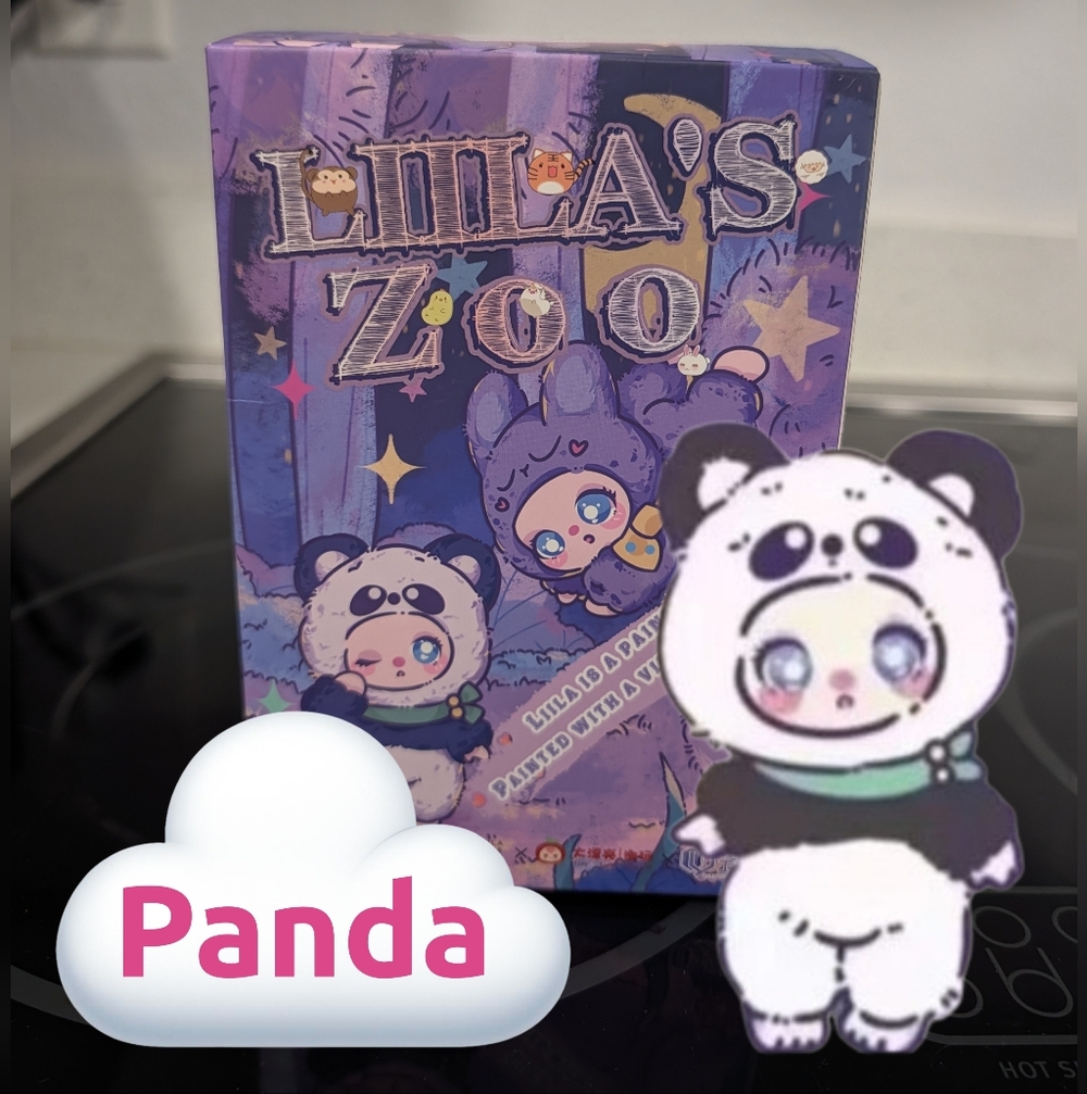 RARE HTF LiiLa's Zoo Plush OPEN Taped Blind Box CONFIRMED Panda Bear *SEALED BAG